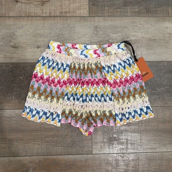Missoni crochet knit lame mini shorts NWT - Picture 3 of 6